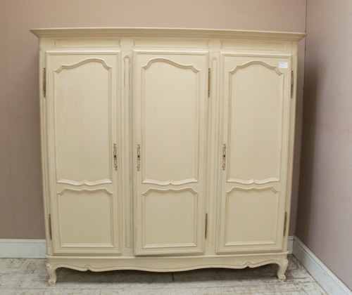 3 door provencal style armoire